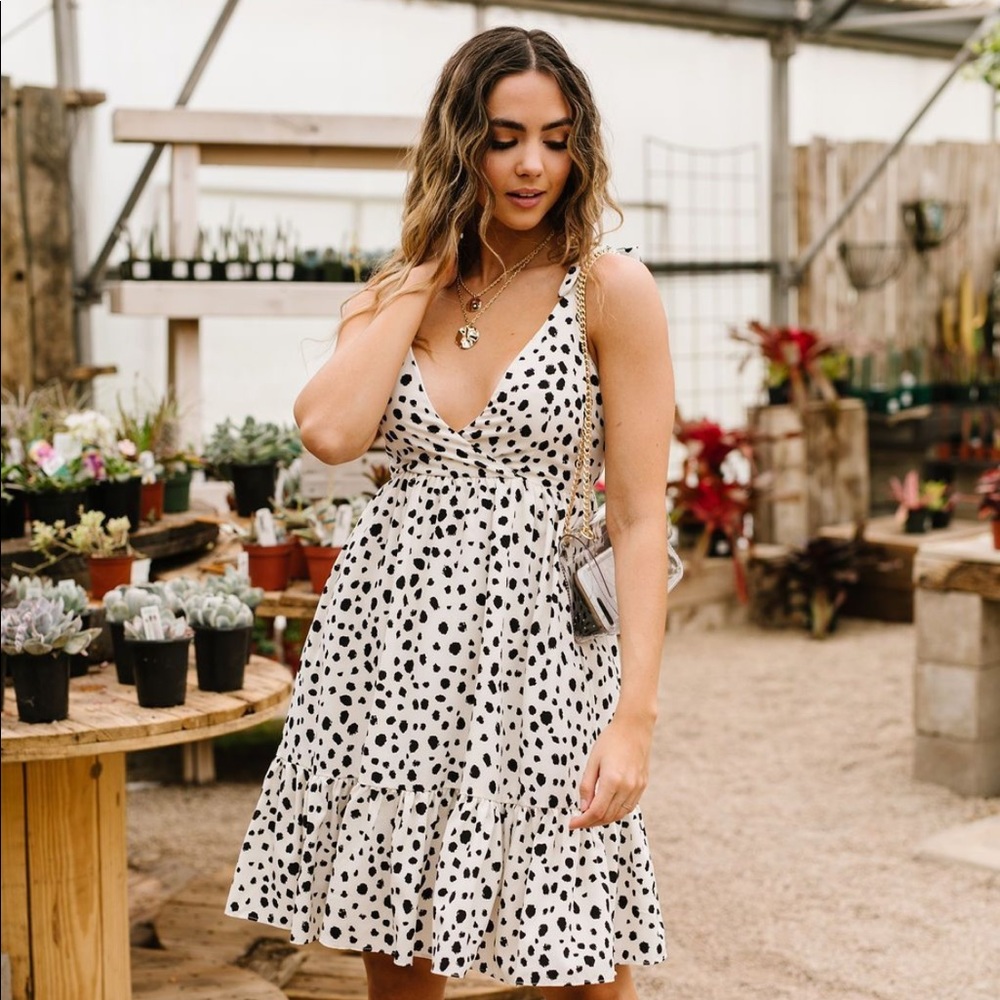 Davi and Dani  Flirty Spot Dress
